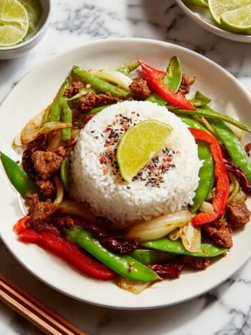 Firecracker Chicken with Spicy Marinade and Sesame Rice Recipe