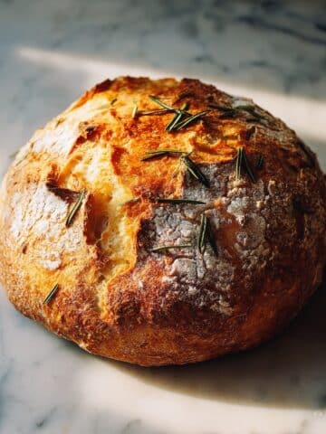 Overnight Rosemary Dutch Oven Bread Recipe