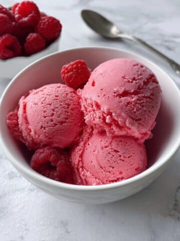 3-Ingredient Raspberry Sorbet Recipe