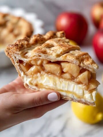 Homemade Apple Pie with Cheesecake Layer Recipe