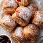 Monte Cristo Puff Pastry Pinwheels Recipe