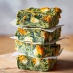 Baked Spinach Zucchini Frittata Fingers {Baby-Friendly} Recipe