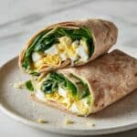 Smoked Salmon Breakfast Wrap with Feta & Egg Whites Recipe
