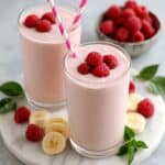 Raspberry Banana Protein Smoothie (Without Yogurt) Recipe