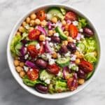 Chickpea Greek Salad Recipe