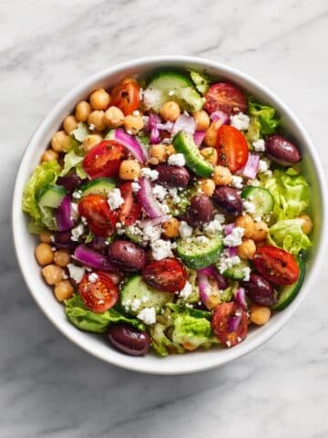 Chickpea Greek Salad Recipe