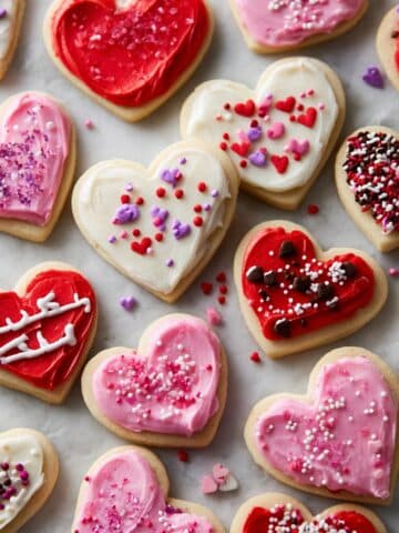 Frosted Heart Sugar Cookies Recipe