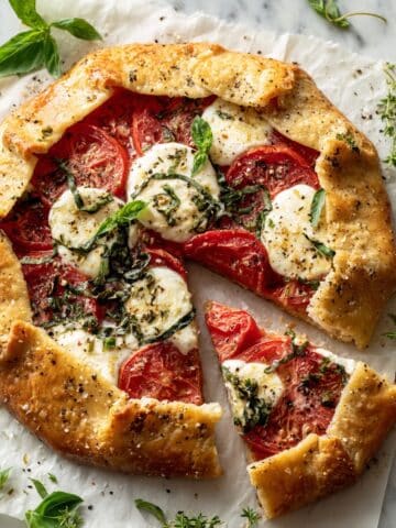Heirloom Tomato Galette with Mascarpone and Herbs Recipe