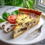 Best Vegan Spinach Mushroom Quiche Recipe