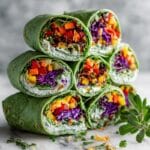 Vegan Veggie Rainbow Wraps Recipe