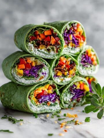 Vegan Veggie Rainbow Wraps Recipe