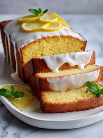 Lemon Pound Cake with Lemon Glaze and Syrup Recipe