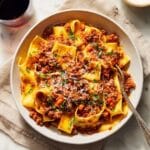Classic Pasta Bolognese with Rich Meat Sauce Recipe