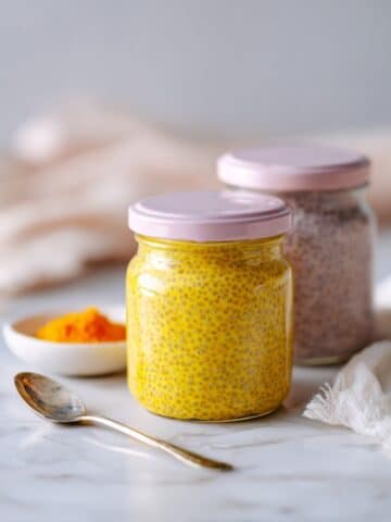 Peach Chia Pudding with Caramelized Peaches Recipe