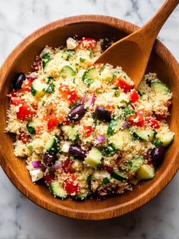 Couscous Feta and Olive Salad Recipe