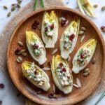 Endive Spear Appetizer with Celery Root Remoulade, Cranberries, and Pepitas Recipe