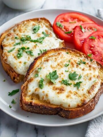 Cheese Grenki: Russian-Style French Toast with Melted Cheese and Garlic Recipe