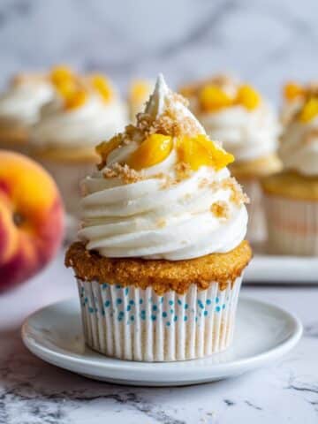 Peach Cobbler Cupcakes Recipe