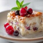 Croissant Bread Pudding with Berries Recipe