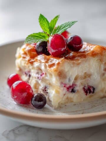 Croissant Bread Pudding with Berries Recipe