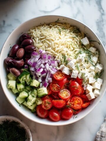 Mediterranean Orzo Pasta Salad Recipe