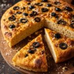Black Olive Parmesan Focaccia Recipe
