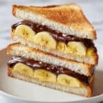 Sweet Peanut Butter Chocolate Banana Air Fryer Toasted Sandwich Recipe