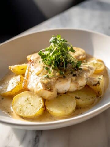 Roasted Salmon with Apples and Potatoes Recipe