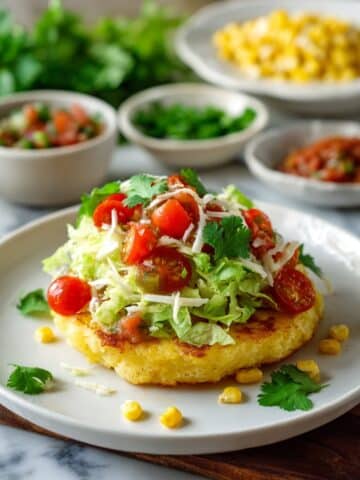 Authentic Colombian Cheese Arepas with All the Fixings Recipe
