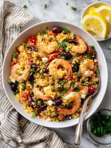 Mediterranean Couscous with Shrimp Recipe