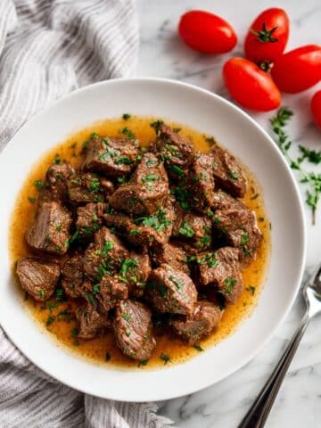 Instant Pot Garlic Butter Steak Bites Recipe