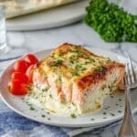 Baked Salmon with Mayo and Parmesan Cheese Recipe