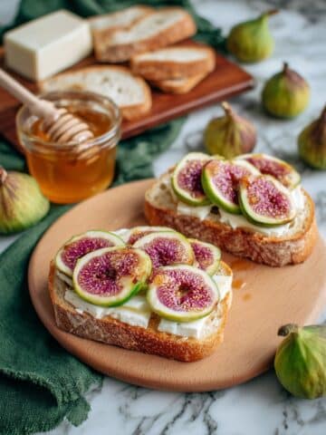 Fig and Brie Bruschetta with Hot Honey Recipe