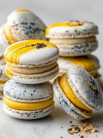 Earl Grey Macarons with Lemon Curd Filling Recipe