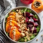 Beet Persimmon Salad with Goat Cheese Dressing Recipe