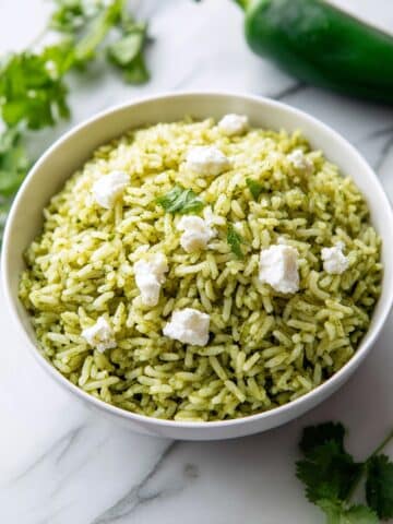 Arroz Verde - Mexican Green Rice Recipe