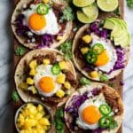 Breakfast Tacos Al Pastor with Pineapple and Fried Eggs Recipe