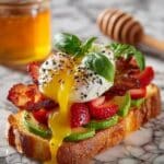 Strawberry, Basil and Crispy Breakfast Sandwich Recipe