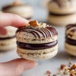 Chocolate Hazelnut Macarons with Ganache and Hazelnut Filling Recipe