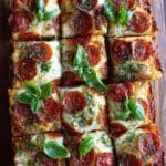 Easy Sheet Pan Tomato Herb Pizza Recipe