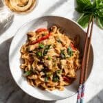 Crispy Garlic Chicken Drunken Noodles Recipe
