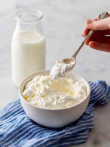 Homemade Creamy Ricotta Cheese Recipe