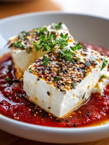 Baked Feta in Mexican Salsa with Morita Recaudo Recipe