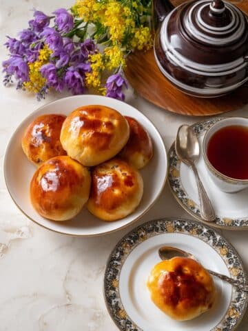Authentic Vegetarian Russian Pirozhki with Mushroom, Cabbage, and Pumpkin-Feta Fillings Recipe