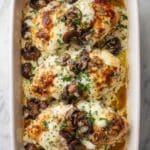 Baked Cheesy Chicken with Mushrooms Recipe