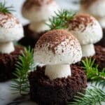 Meringue Mushrooms with Chocolate Caps Recipe