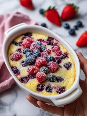 Mixed Berry Flaugnarde (Clafoutis) Recipe
