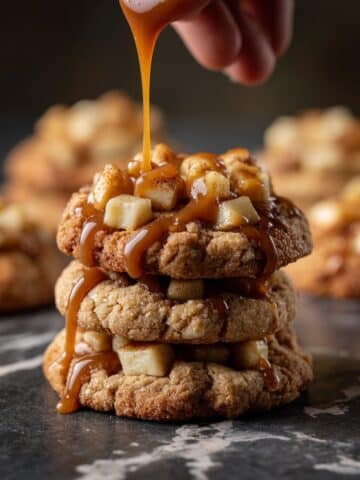 Apple Pie Cookies with Salted Caramel Drizzle Recipe