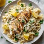 30-Minute Lemon Pasta with Roasted Chicken Recipe
