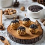 Acorn Donut Hole Treats with Chocolate and Pretzel Sticks Recipe
